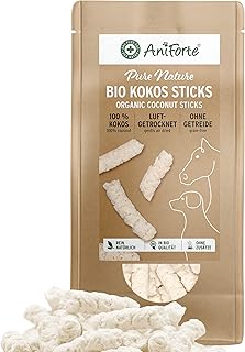 AniForte Bio Kokos-Sticks Hundesnack 500g - Zahnpflege Snack für Hunde & Pferde, kaltgepresst, 100% Kokos Hundeleckerlie, natürliche Belohnung aus Kokosraspeln, ohne Zusätze product image