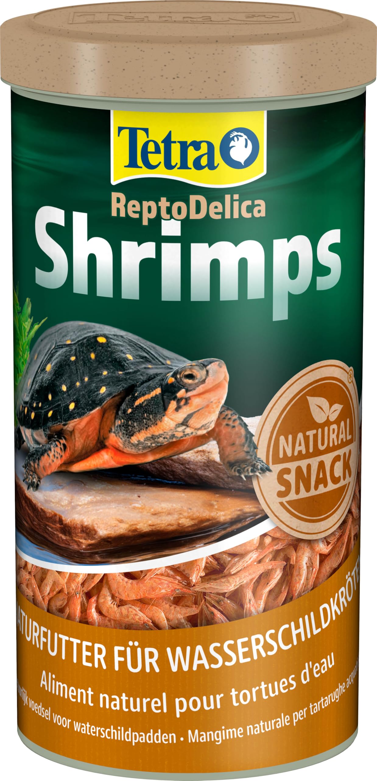 Tetra Repto Delica Shrimps - Manjares para tortugas acuáticas, Lata de 1 L