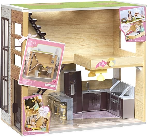 Lori Doll Loft to Love Doll House Toys & Games
