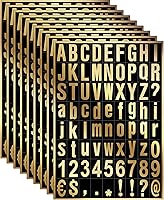 Vista 1 de Zonon 8 hojas de calcomanías de números de buzón, kit de letras y números de vinilo autoadhesivas para buzón, letreros, ventana, puerta