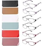 6 pairs Reading Glasses, Women Fashion and elegant anti-blue light HD resin old Reading Glasses