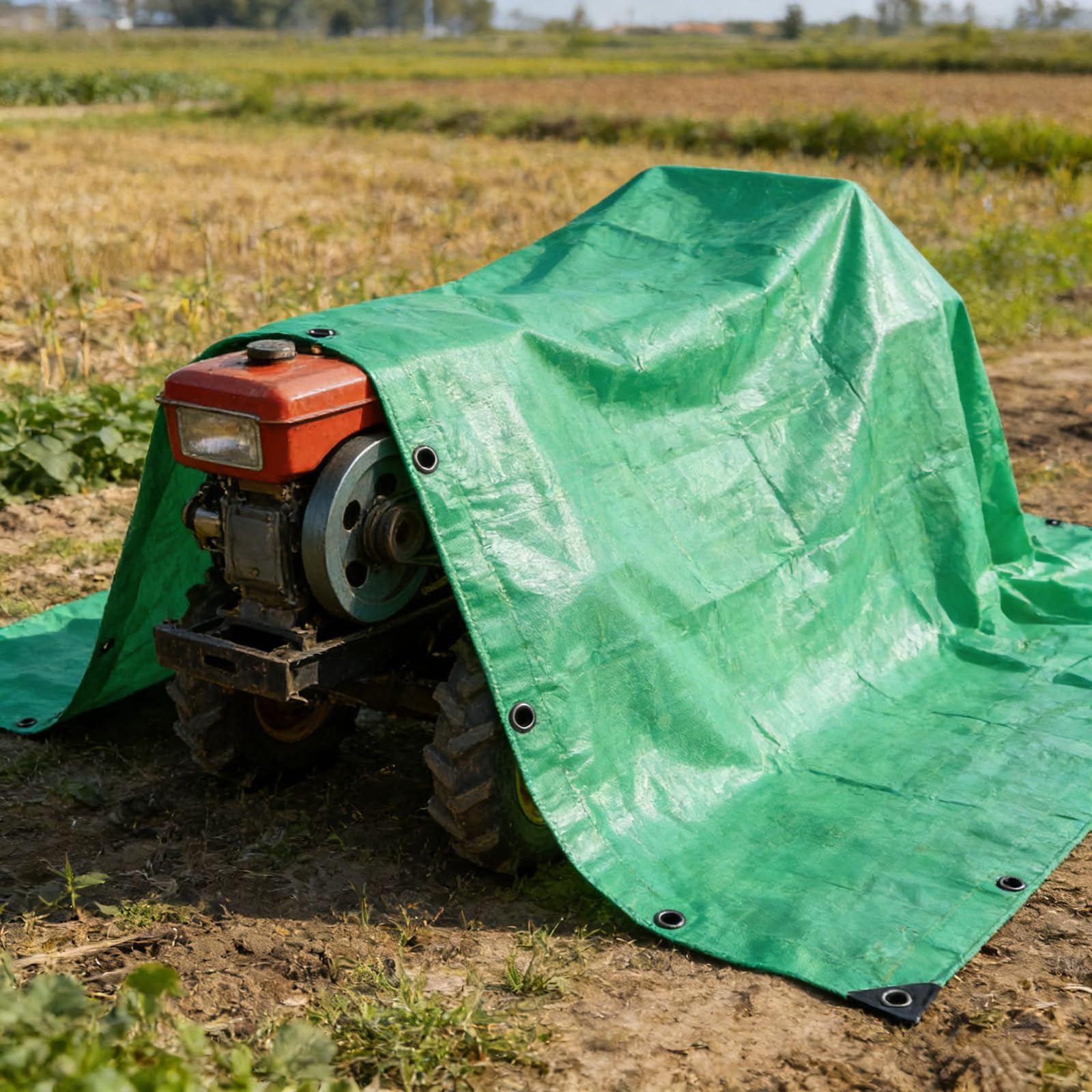 Lona impermeable resistente a los rayos UV con ojales de alta durabilidad