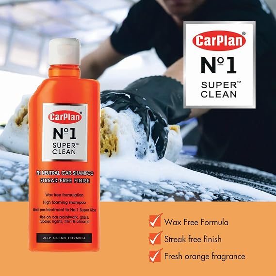 CarPlan No.1 Super Clean Car Shampoo, 600 ml