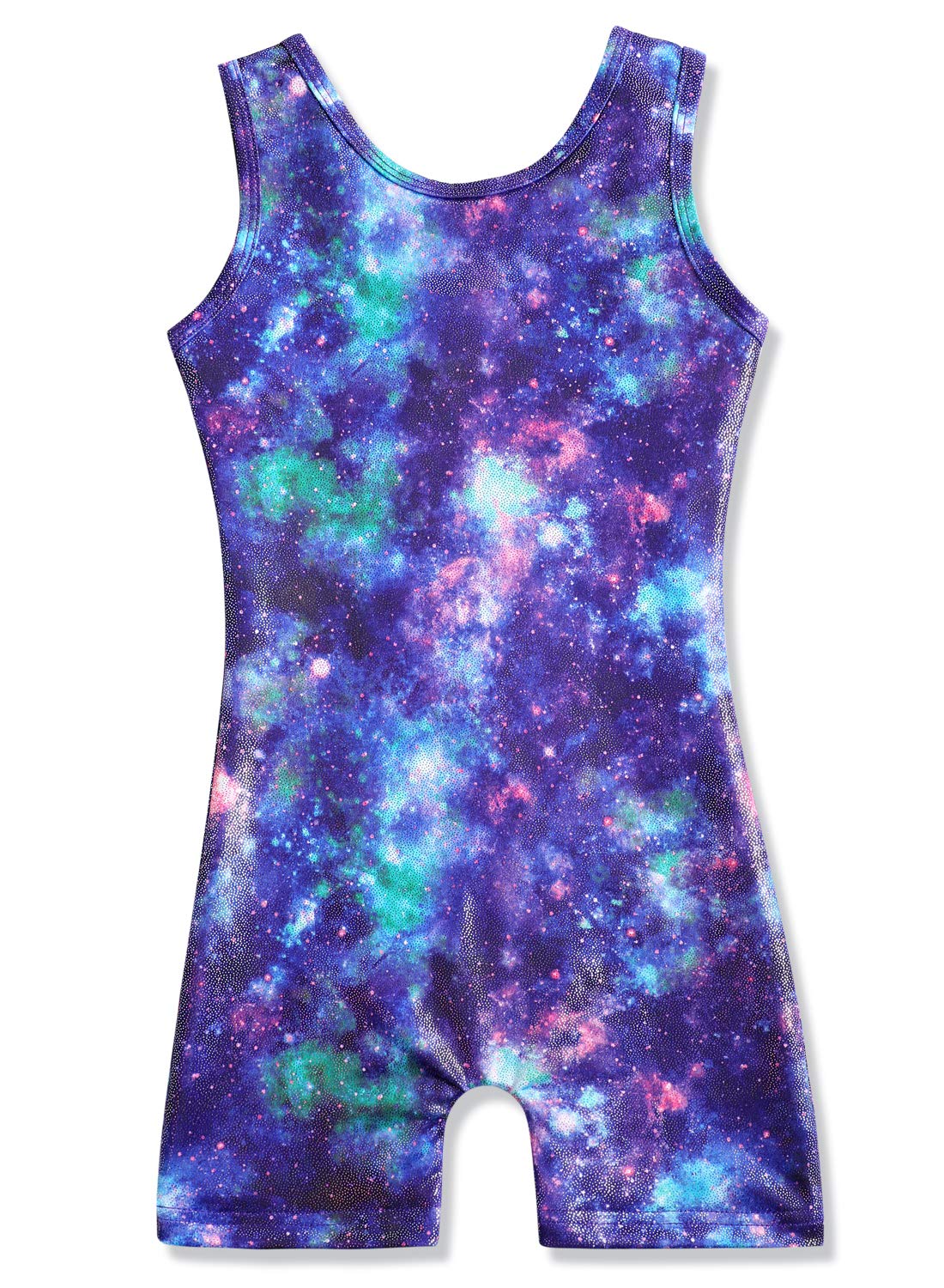 HOZIY Gymnastics Leotards for Girls with Shorts Toddlers Biketards Rainbow Unicorn Dinosaur Mermaid Leopard Flower Galaxy