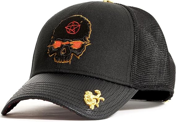 Red Monkey Designs Hell Raiser Black Limited Edition Unisex Trucker Snapback Hat Cap RM1438