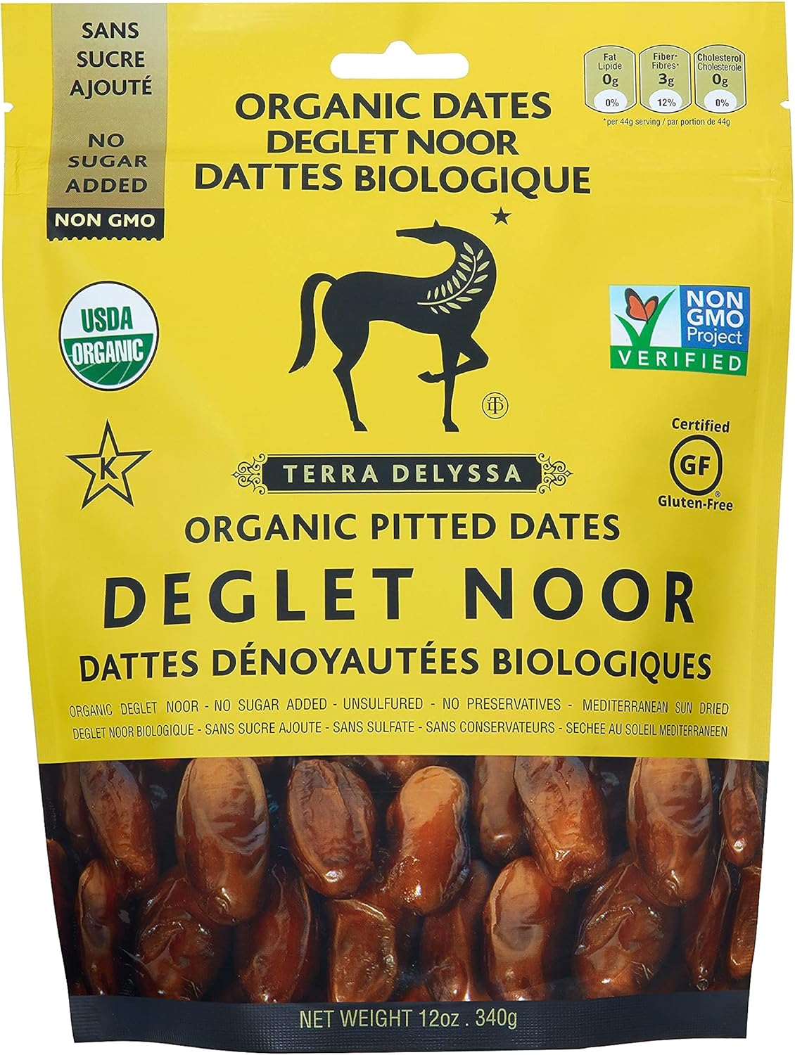 Terra Delyssa Organic Deglet Noor, Dates Softer than Medjool Dates