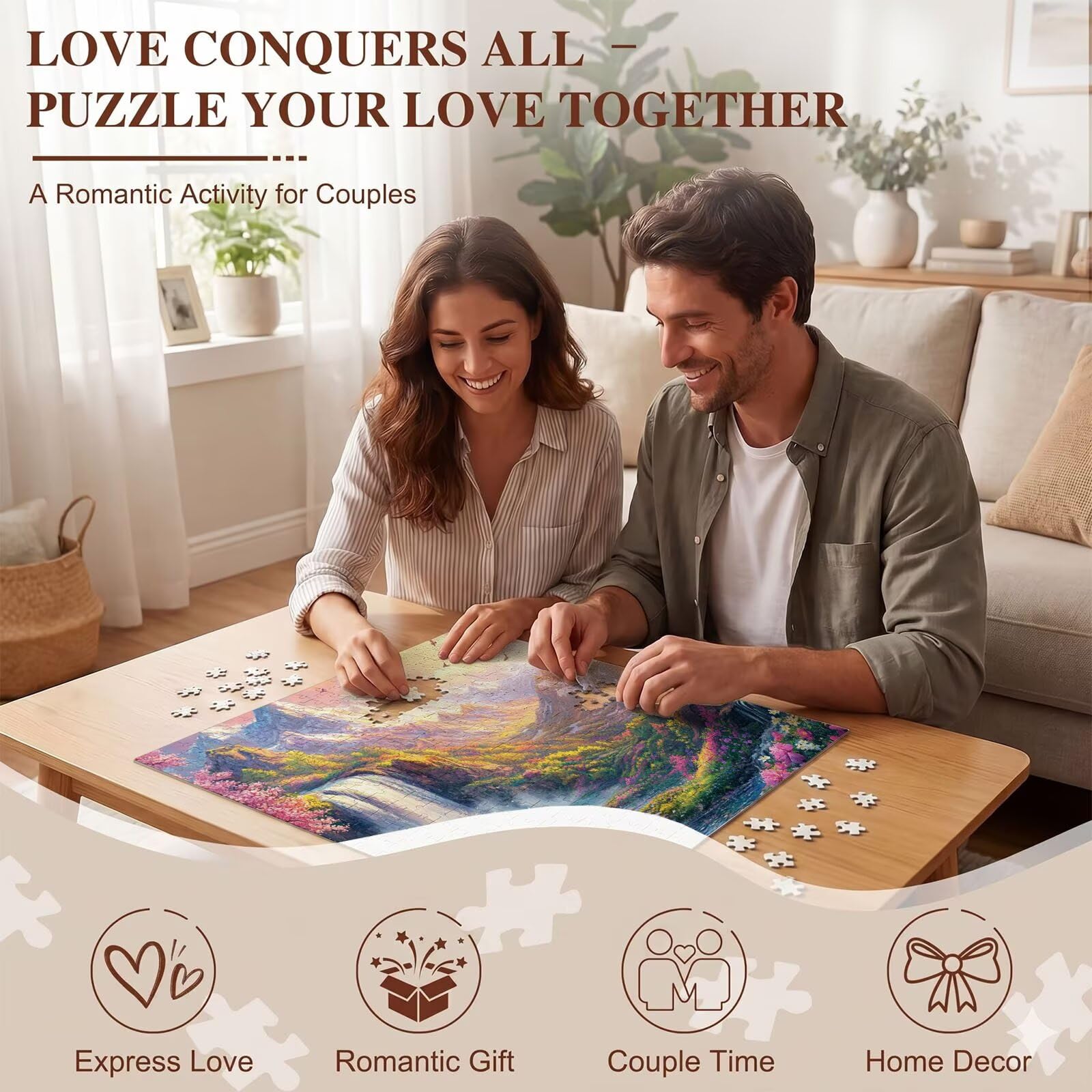 paesaggio uccello Puzzle 2000 Pezzi per Adulti, Puzzle in Legno - Collezione Classica con Poster Incluso - Sfida di Concentrazione e Passatempo Antistress, Gioco per Famiglia, 99 x 70 cm f0-527