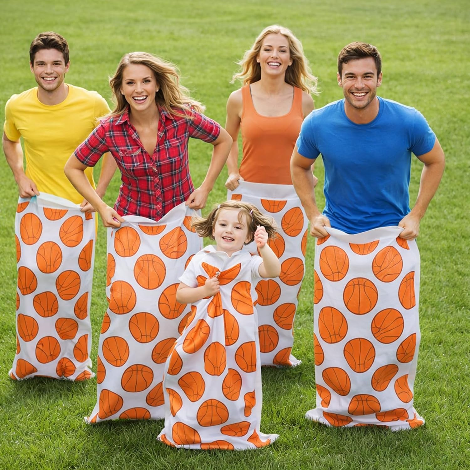 16 Pcs Potato Sack Race Bags Large Baseball Race Bags for Family Outdoor Sport Game Decorations for Adults and Kids Bean Sack Games Set Outside Yard Birthday Party Supplies 40 x 20 Inches