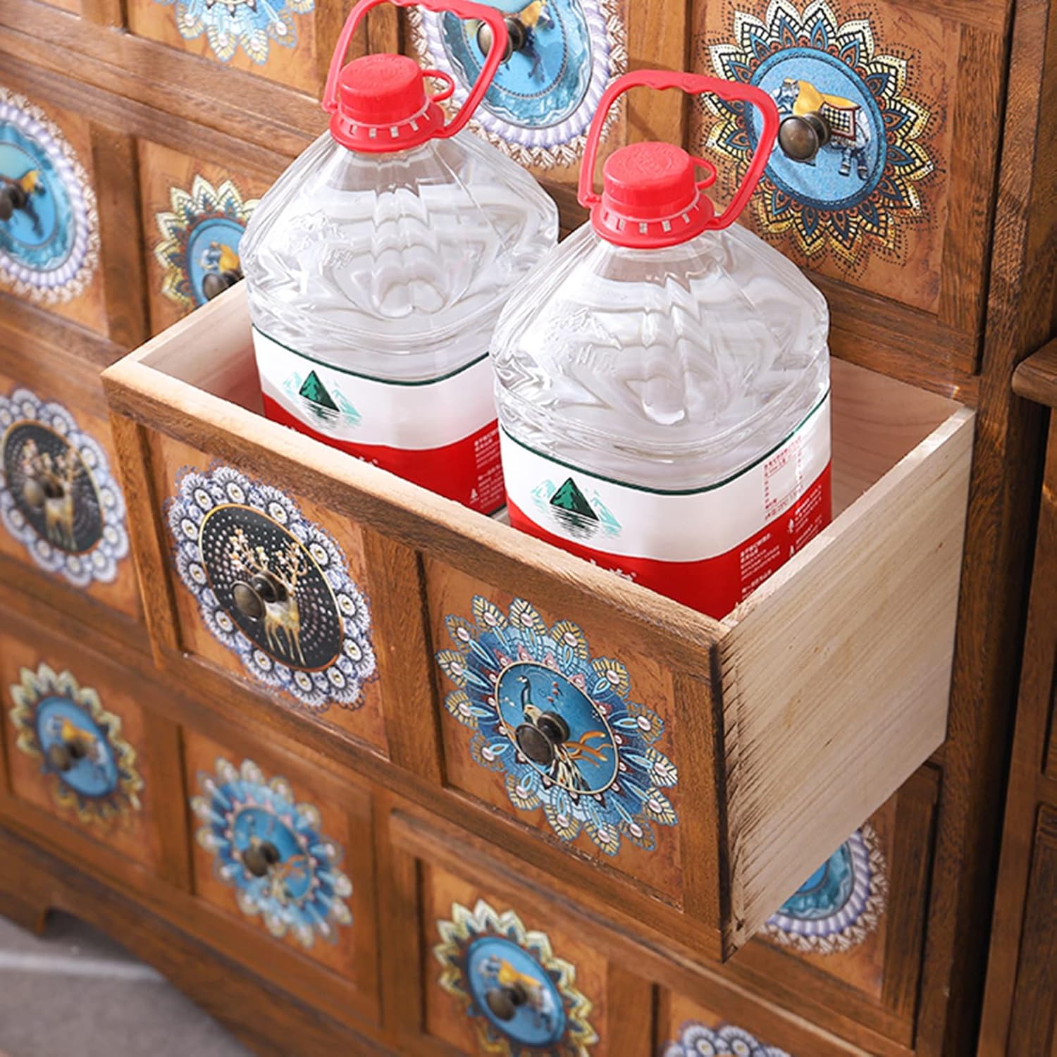 ビンテージ FranceBed サイドテーブル 飾り台 ミニチェスト フランス