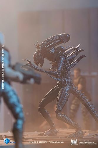 Miniatura 5 de Hiya Toys Exquisita serie miniatura escala 1/18 de 5 pulgadas Aliens Battle Damage Alien Warrior Figura de acción
