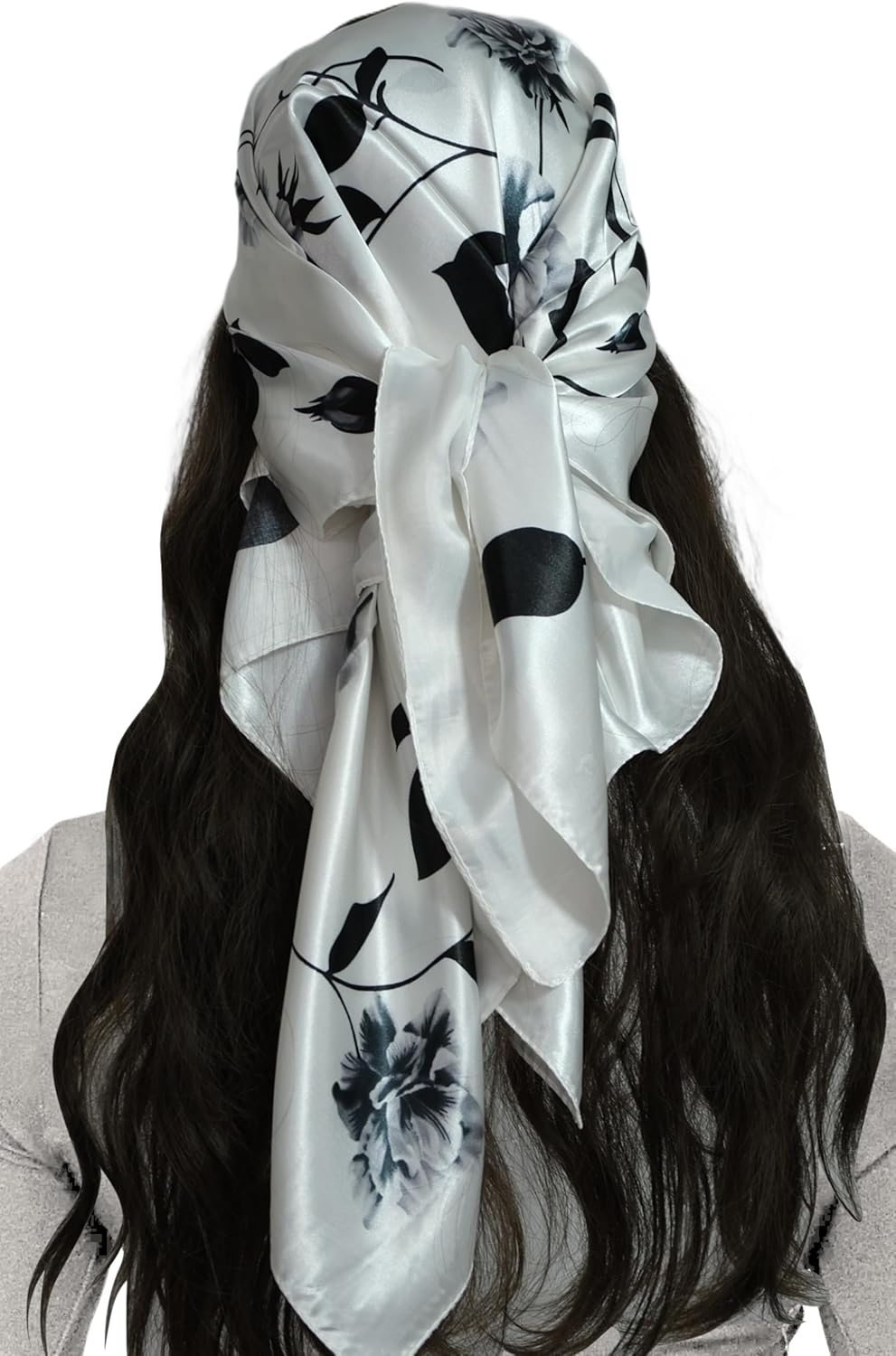 AHQiZFX 2 stuks bandana, hoofddoek voor dames, 70 x 70 cm