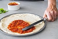 Vista 7 de KitchenCraft Espátula de plástico profesional para hornear con mango de acero inoxidable, 13.0 in, color plateado y negro