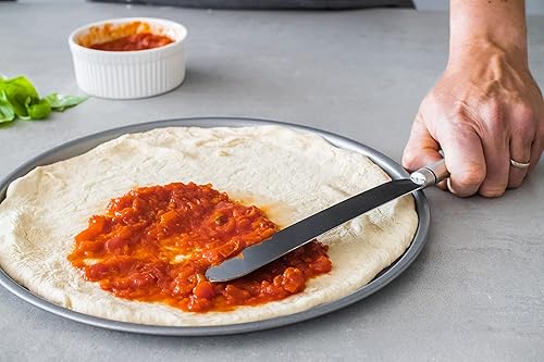 Miniatura 7 de KitchenCraft Espátula de plástico profesional para hornear con mango de acero inoxidable, 13.0 in, color plateado y negro