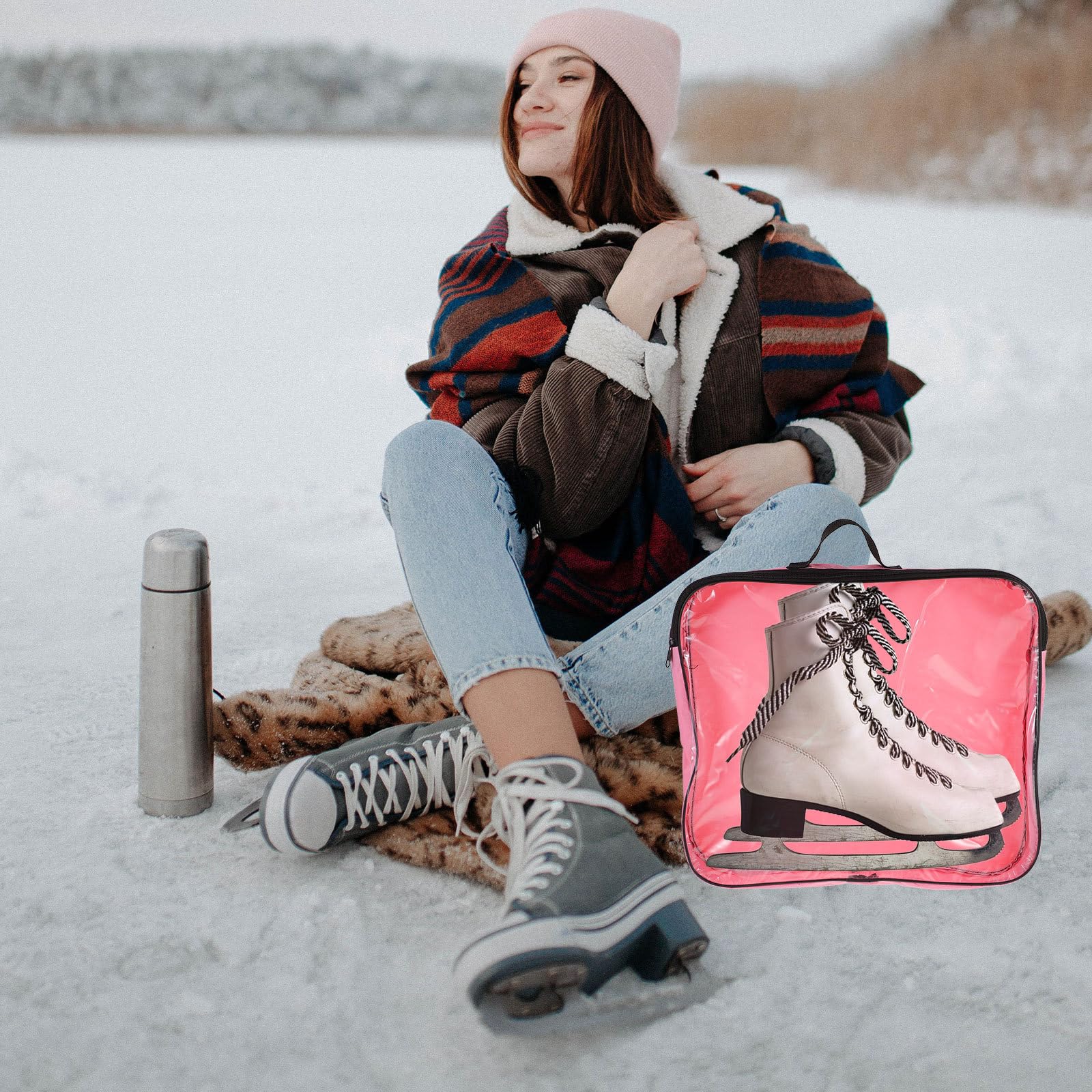BESPORTBLE Rollschuhe 2st Rollschuhrucksack Skating-aufbewahrung - Und Inline-Skate-Tasche Rollschuh-Tragetasche Schlittschuhtaschen Für Damen Eiskunstlauftasche Halterung Rolle Fräulein