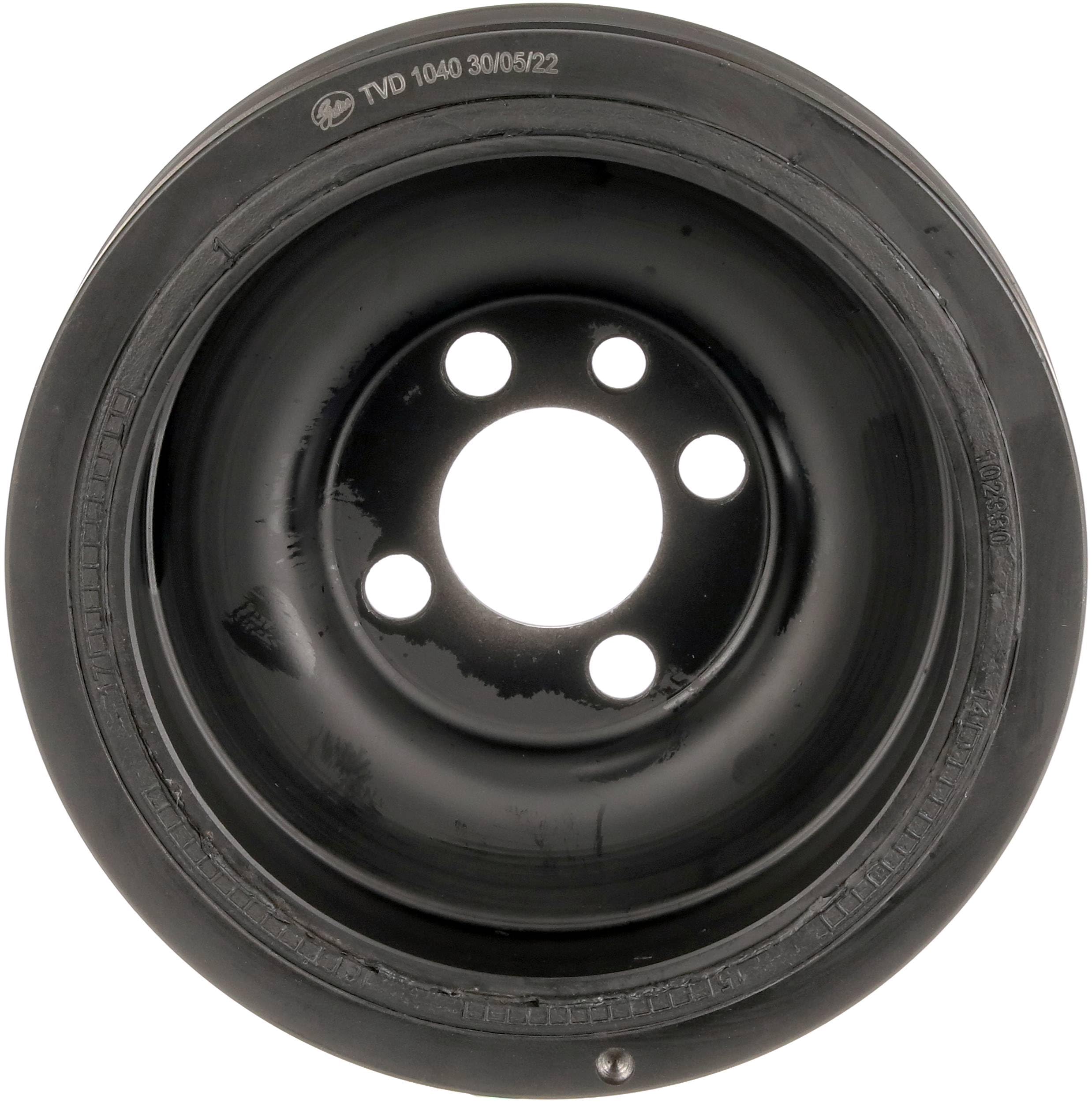 GATES TVD1040 Puleggia cinghia albero a gomiti senza accessori | Compatibile con: AUDI A1, A1 Sportback, A3, A3 Cabriolet, A3 Sportback, A4 Allroad B8, A4 B8, A4 B8 Avant, A5, A5 Cabriolet