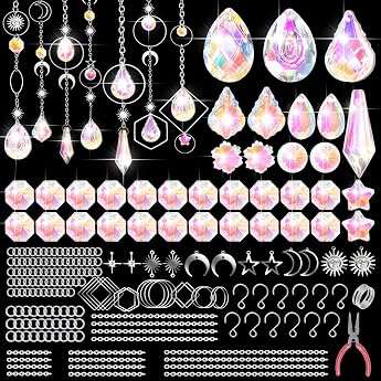 230 Pieces Sun Catcher Crystal Craft Set for Adults