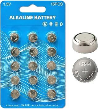 15 Pack LR44 AG13 L1154F 357 A76 1.5V Alkaline Button Coin Cell Battery