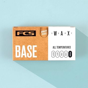 FCS Surf Wax Single Pack - Premium Grip Wax for Surfboards - Cool, Warm, and Tropical Water Options