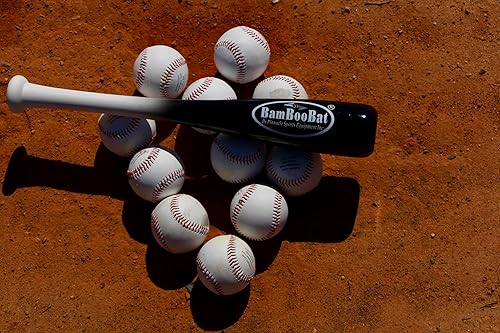 Miniatura 6 de BamBooBat de PINNACLE SPORTS EQUIPMENT INC. - Bate de béisbol y sóftbol de madera de una mano para adultos - 45,7 cm o 53,3 cm