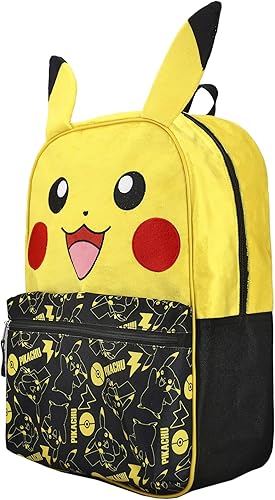Vista 3 de Pokemon Pikachu Character - Mochila de 16 pulgadas, Multicolor, talla única Se ajusta a la mayoría