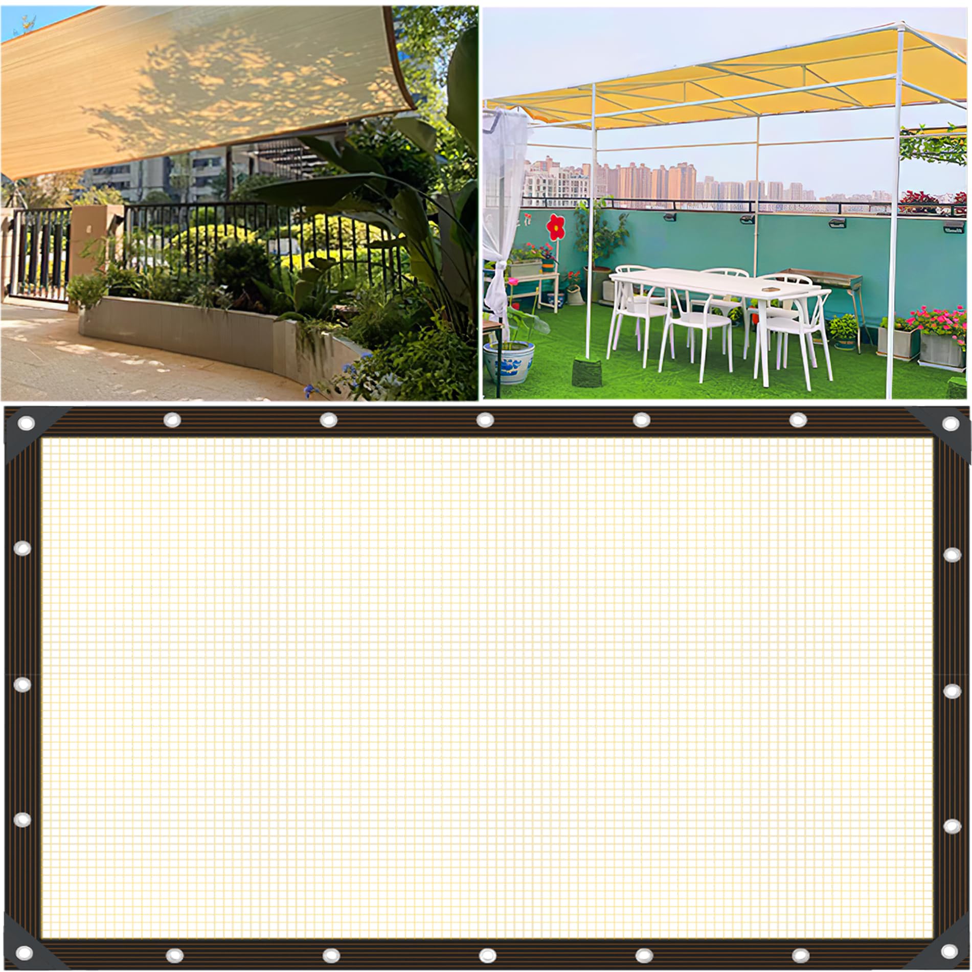 Voile d'ombrage 3x4m pour terrasse et piscine : l'été frais au jardin