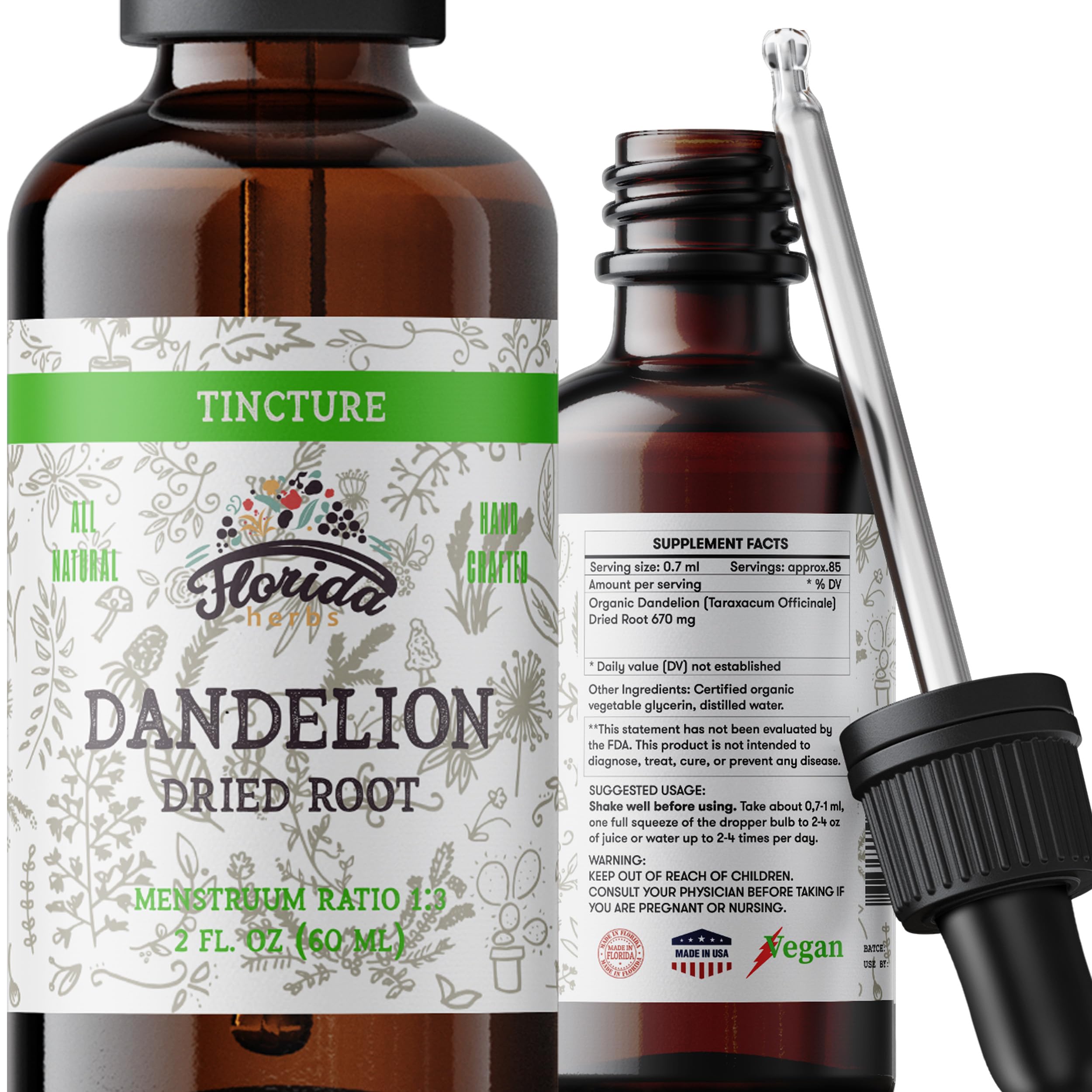 Amazon.com: Dandelion Root Tincture Organic Dandelion Extract