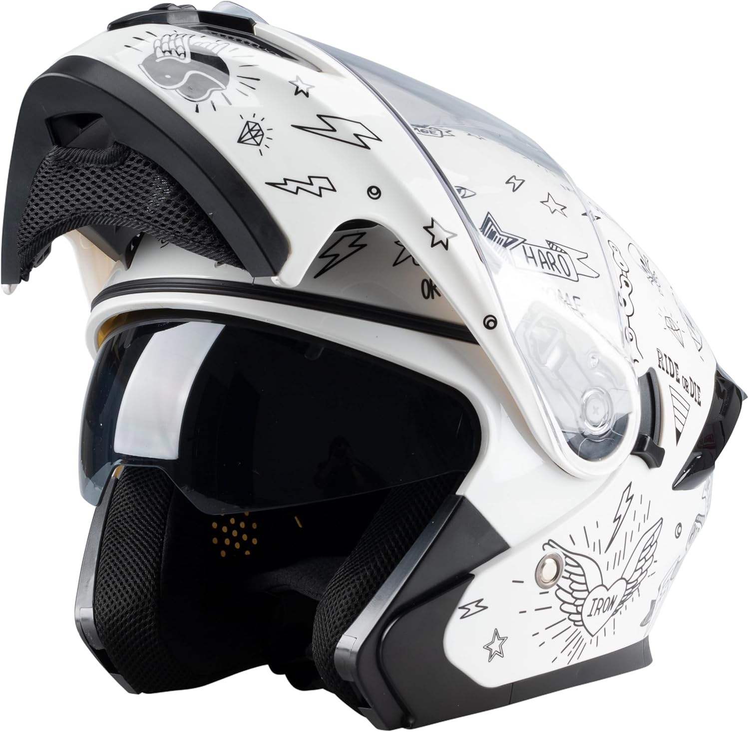 Helmets Full Face for Men Women Adult Smoked Sunshield