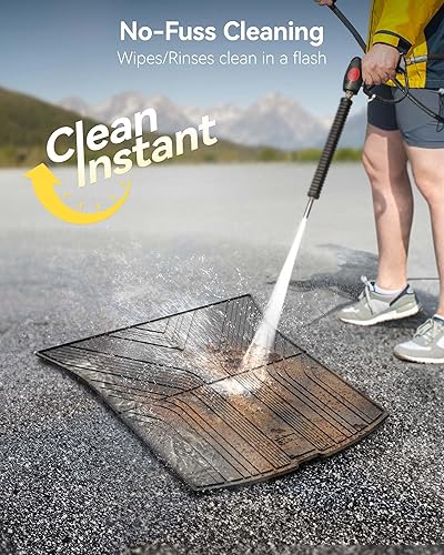 Miniatura 90 de 3W – Tapetes compatibles con Tesla Model Y 2020-2024 y 2025 (no para Juniper), tapetes TPE para todo tipo de clima y revestimiento para maletero