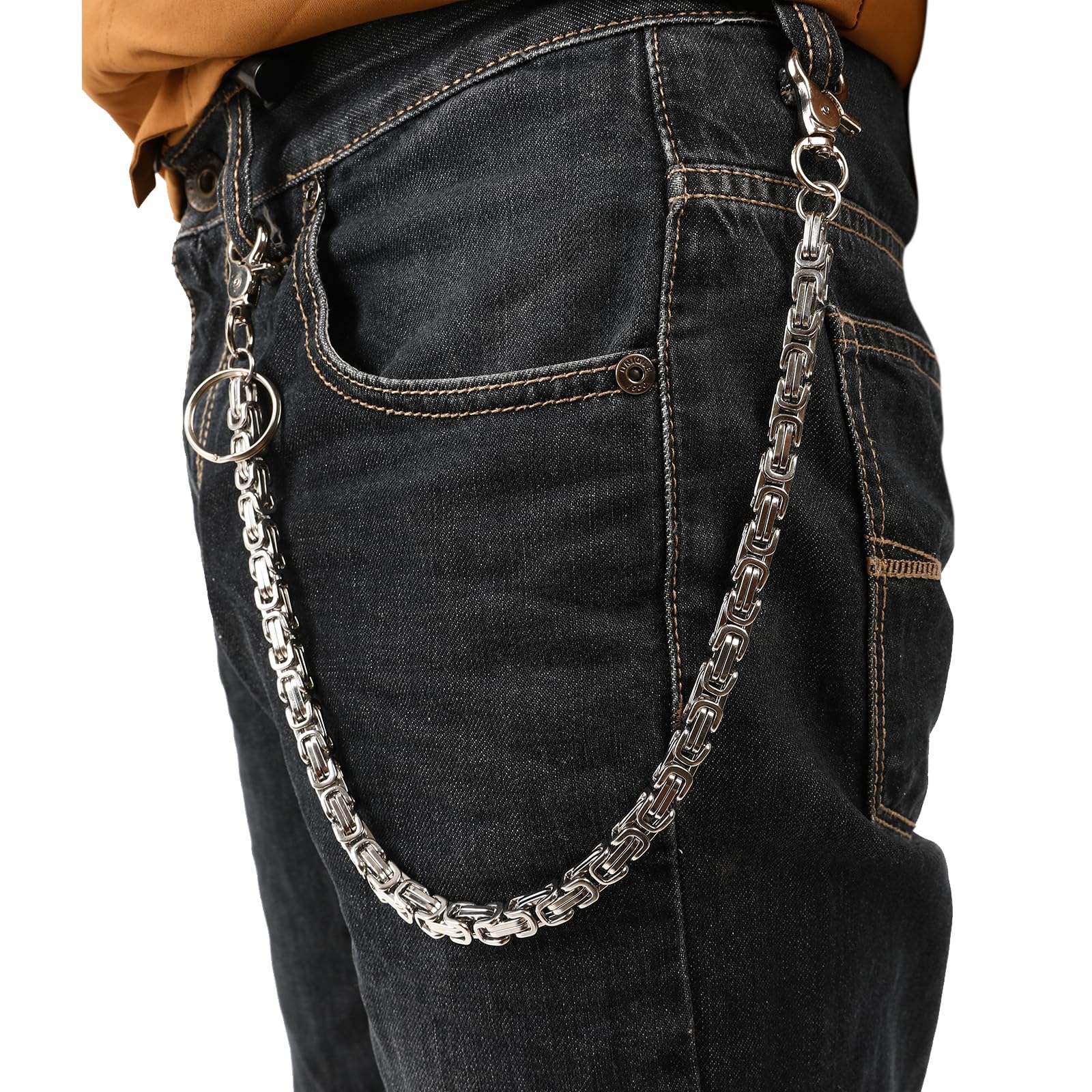 PINKPIN Wallet Chain for Men Women Biker Motorcycle Trucker Pants Jean Punk Hip Hop chains Clothing Accessories