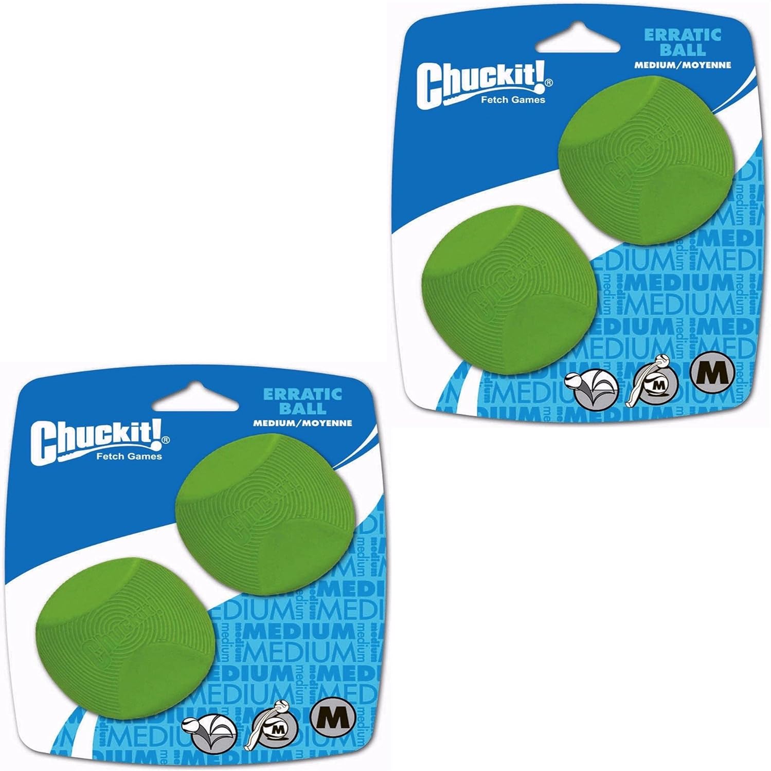 Chuckit! Dog Fetch Toy ERRATIC BALL Unpredictable Bounce
