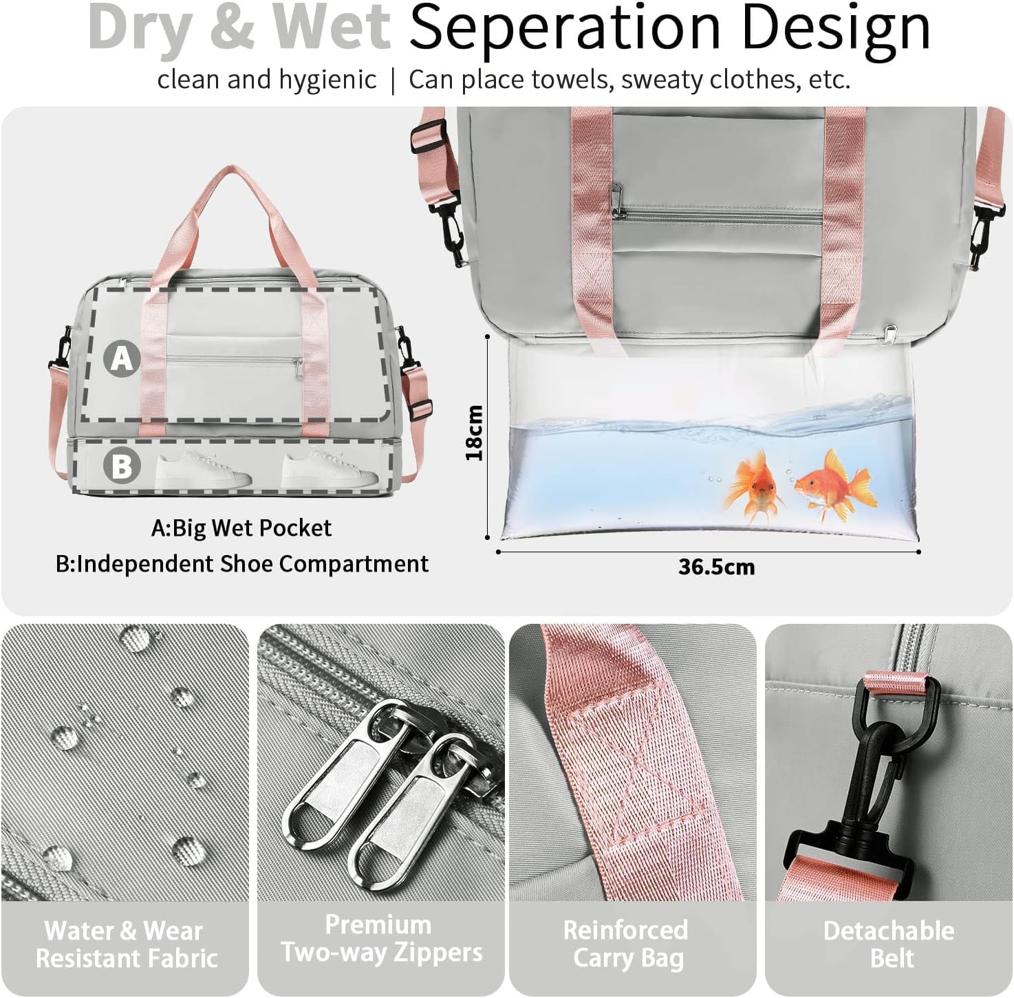 Wiespodex Per Ryanair Airlines - Borsone da viaggio pieghevole, 50 x 32 x 28,5 cm, borsa da viaggio pieghevole per la notte, per donne e uomini (con tracolla), Verde