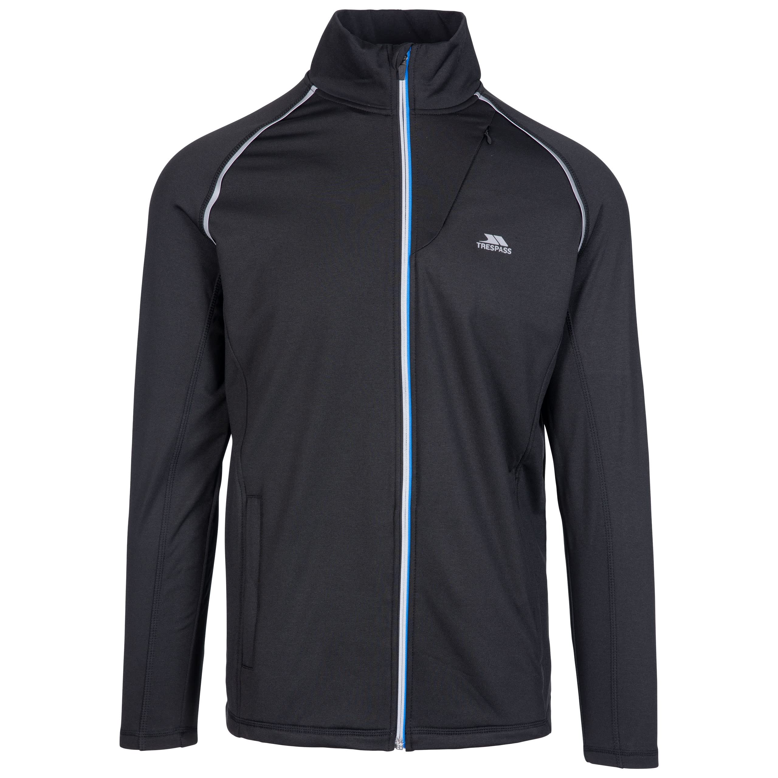 Clive Mens Long Sleeved Jumper Full Zip Quick Dry Black Active Top-image-20