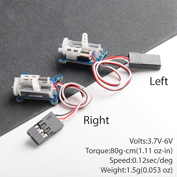 2pcs 1.5g Micro Servo Linear Digital Servo Fast Response Linear Actuator for 3D Flight Crafts Indoor Aircraft Small RC Plane