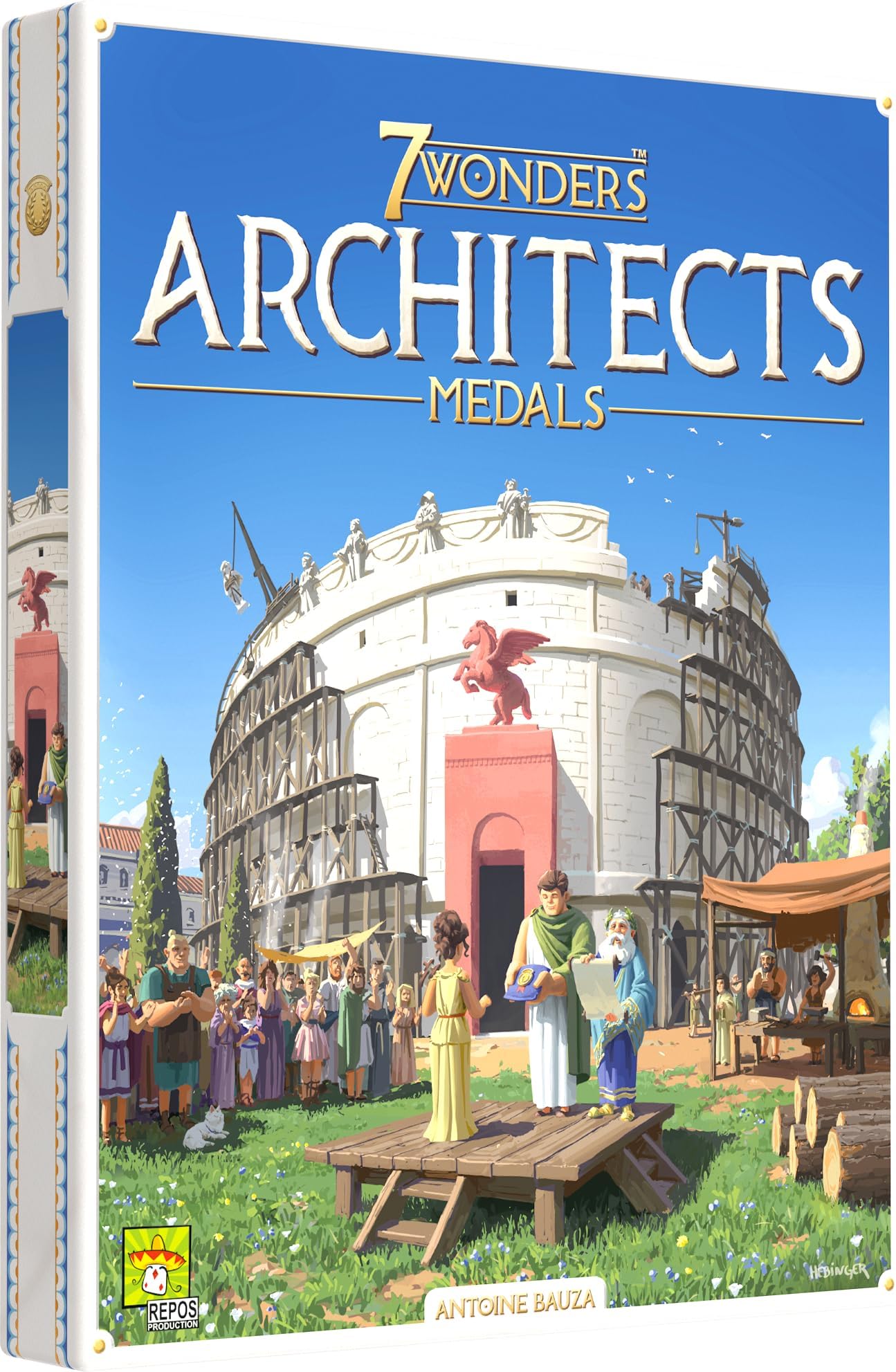 7 Wonders Architects Medals Expansion - New Wonders, Medals, and Strategies Await! Civilization Strategy Game for Kids and Adults, Ages 8+, 2-7 Players, 25 Minute Playtime, Made by Repos Production