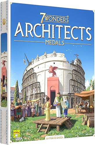 7 Wonders Architects Medals Expansion - New Wonders, Medals, and Strategies Await! Civilization Strategy Game for Kids and Adults, Ages 8+, 2-7