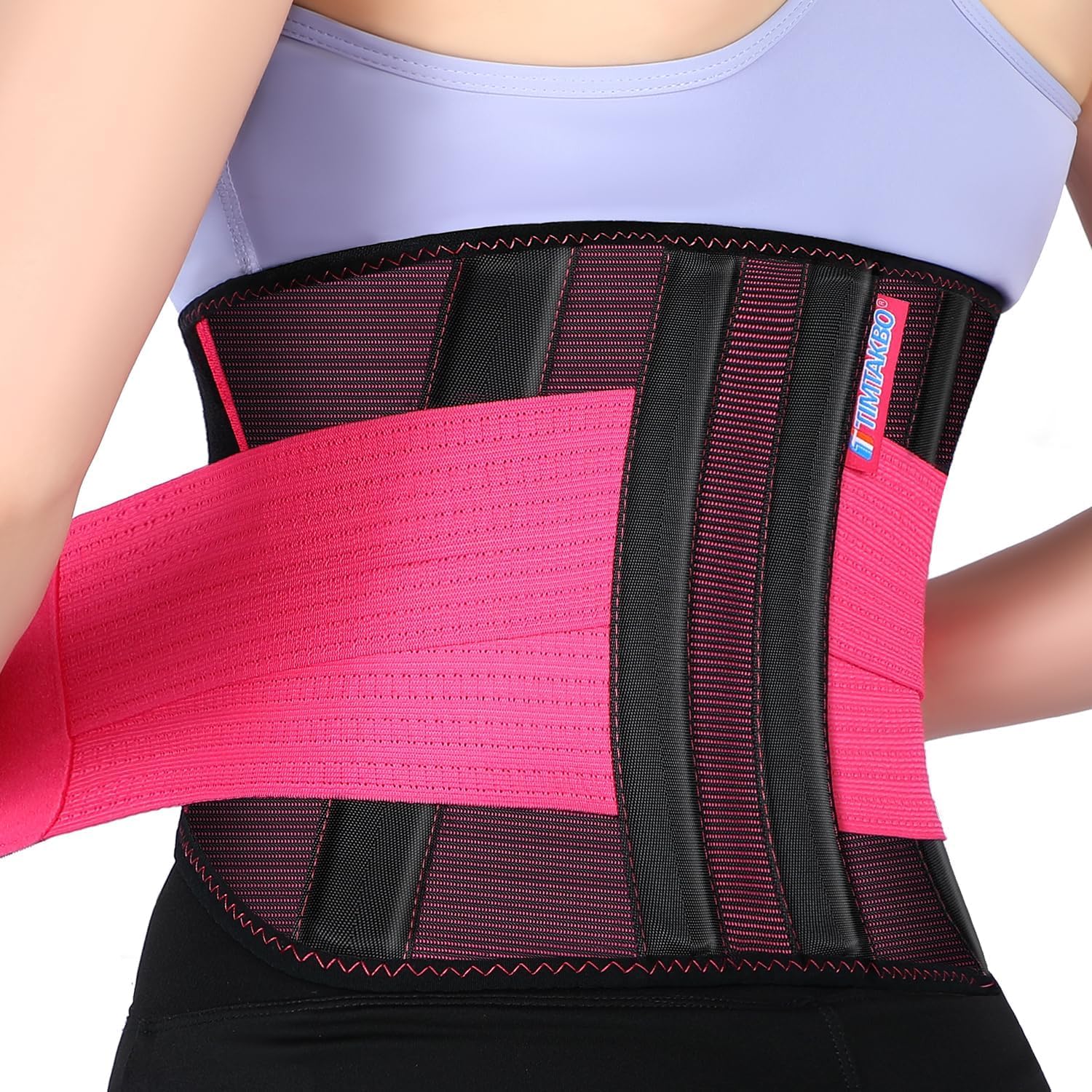 T TIMTAKBO 2.0 Version Lower Back Brace for Pain Relief, Back Brace for Lifti...