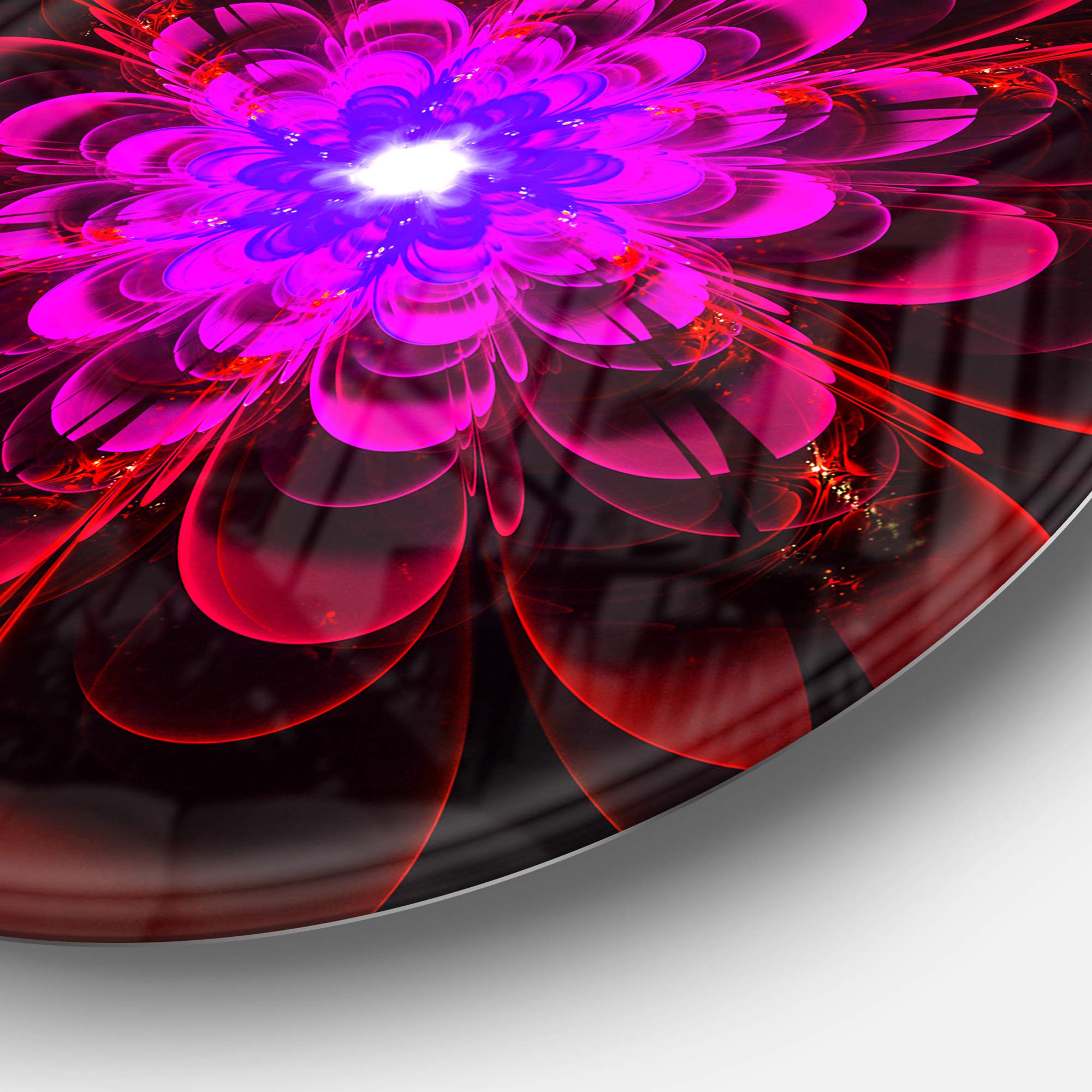 Amazon.com: Designart Perfect Shiny Fractal Flower in Magenta