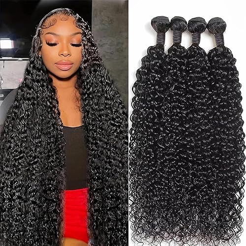 Vista 36 de Manojos de cabello humano ondulado de 18 pulgadas, paquetes de cabello humano ondulado 12A brasileño 100% sin procesar, cabello humano virgen húmedo