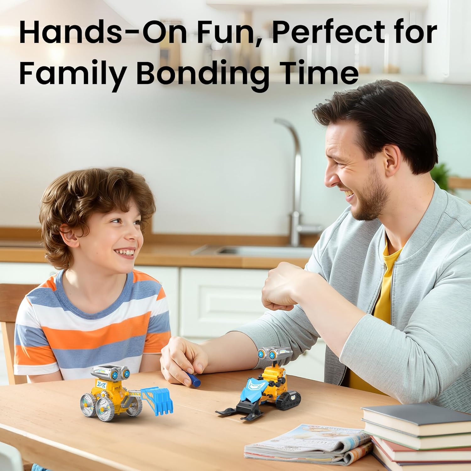 Sillbird Solar Robot Building Kit STEM Gift for Boys Aged 8-14, 21 in 1 DIY Science Educational Sets for Kids Teens Birthday, Battery or Sun Powered Buildable Robotic Toys with 211 Pieces - Image 2