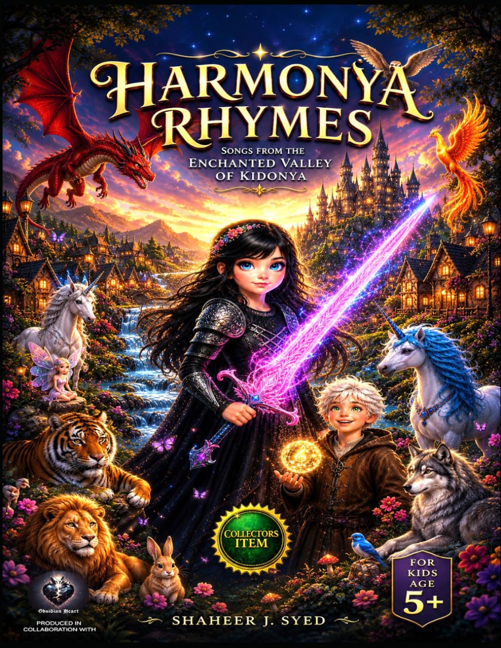 Harmonya Rhymes: Songs from the Enchanted Valley of Kidonya. A Magical Kids Music Book with Lyrics, Music Sheets & Character Stories (The Harmonya Chronicles)