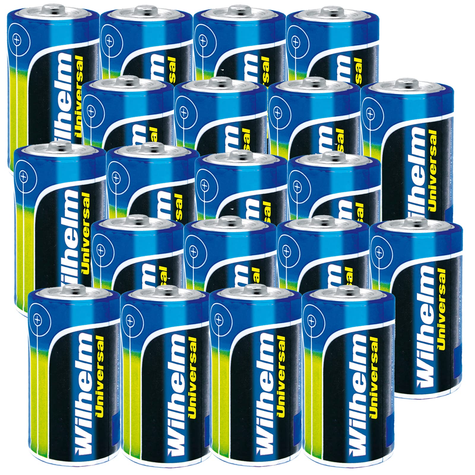 Wilhelm Mono D Batterien LR20 1,5V Universal Alkaline – 40 Stück