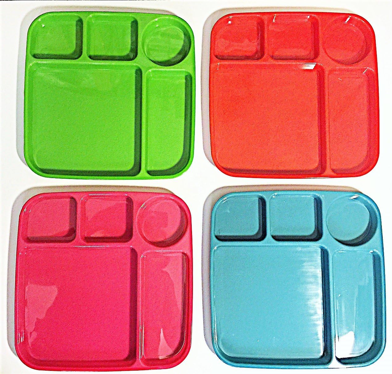 CHILDREN'S SECTIONAL DIVIDED TRAY LUNCH TRAYS DINNERWARE