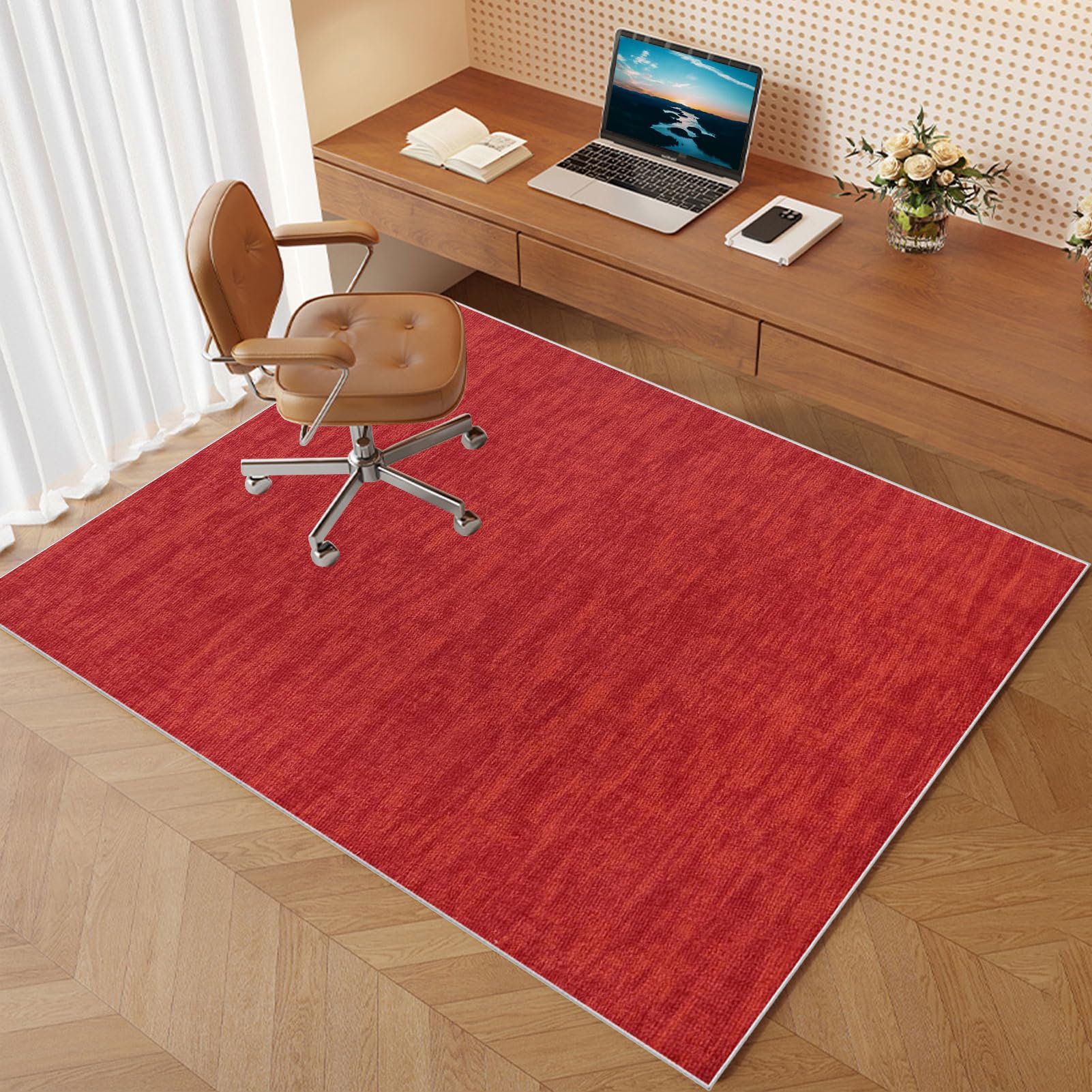 Office Mat for Carpet Non Slip Floor Protectors Mats Protectors for Rolling Chairs Heavy Duty Gaming Chair Mat Multi-Purpose Floor Protectors for Hardwood Floors Tile Laminate Floor 110 x 150 cm