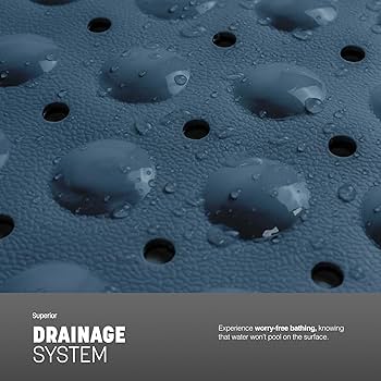 KEPLIN Premium Non-Slip Shower Mat - 200 Suction Cups, BPA, Latex Free