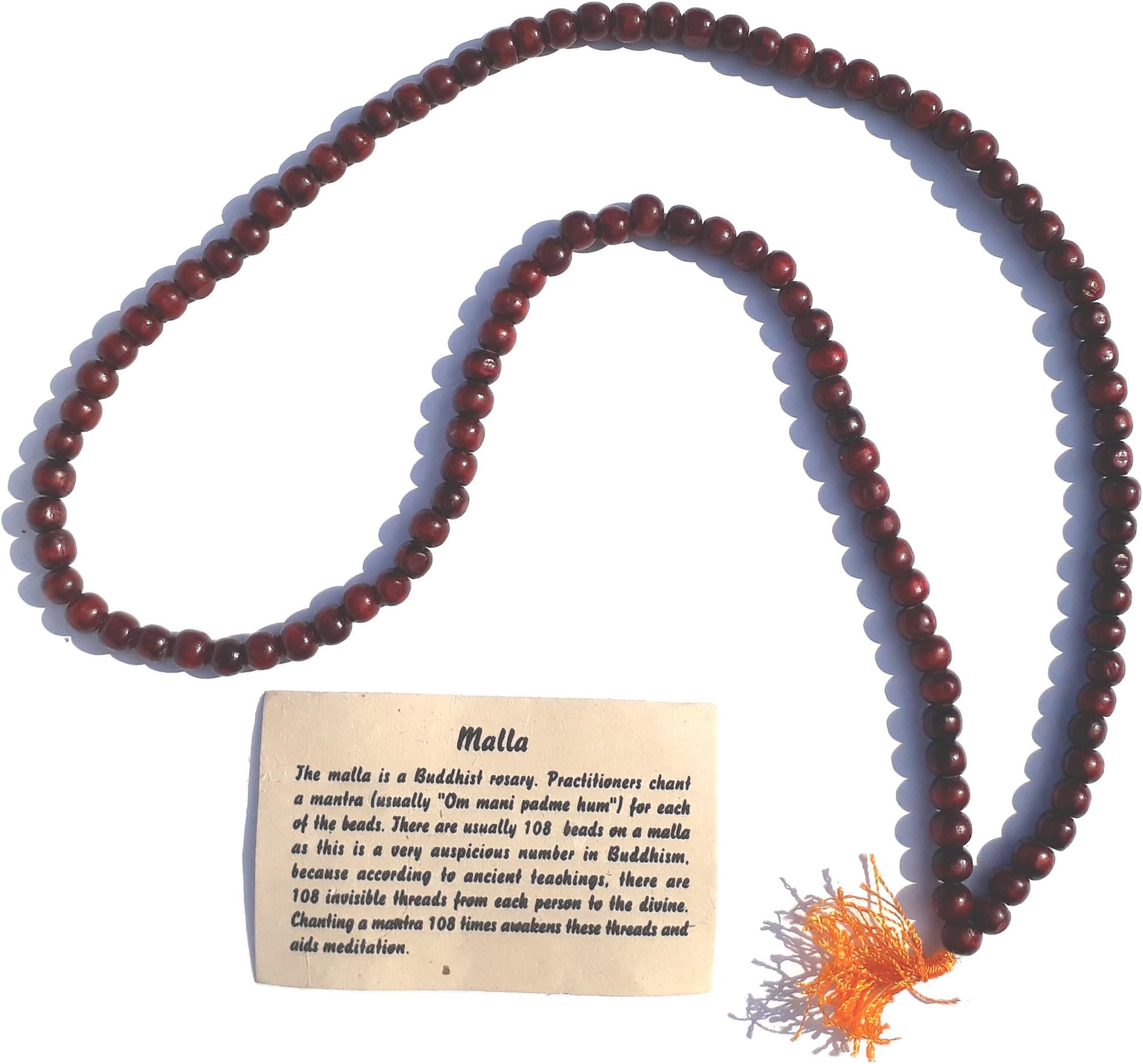 Fair Trade Rosewood Mala / Mallah Beads