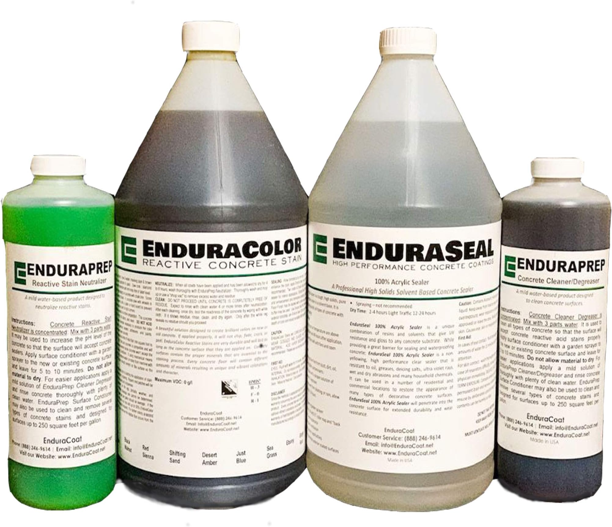 Acid Stain DIY Kit with 100% Acrylic Solvent Sealer
