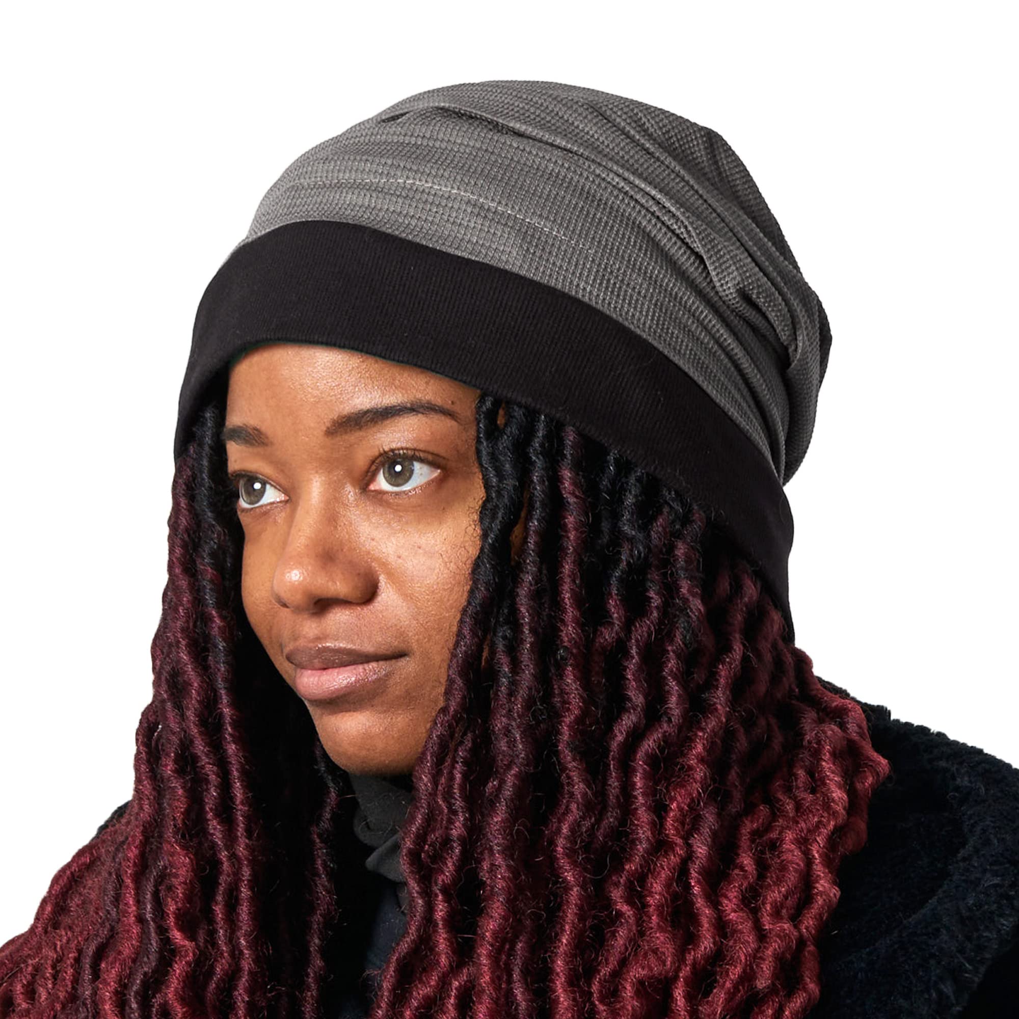 CHARM Da Donna Sole Cappello Estate Spiaggia Giapponese Design Largo Tesa UV Protezione Grigio Chiaro - 2