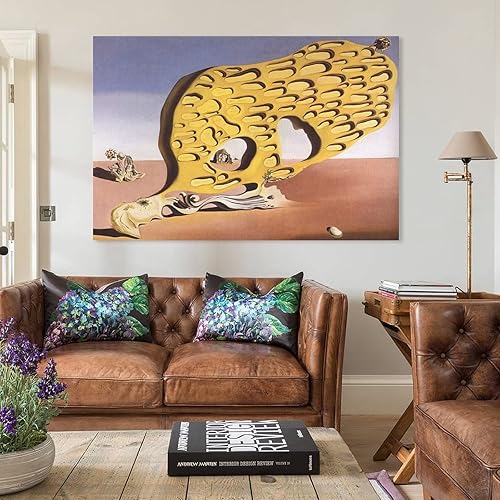 Vista 127 de 40 pinturas famosas de Dali - Salvador Dalí - El Ángelus arquitectónico del mijo - Póster artístico en lienzo y arte de pared, póster moderno