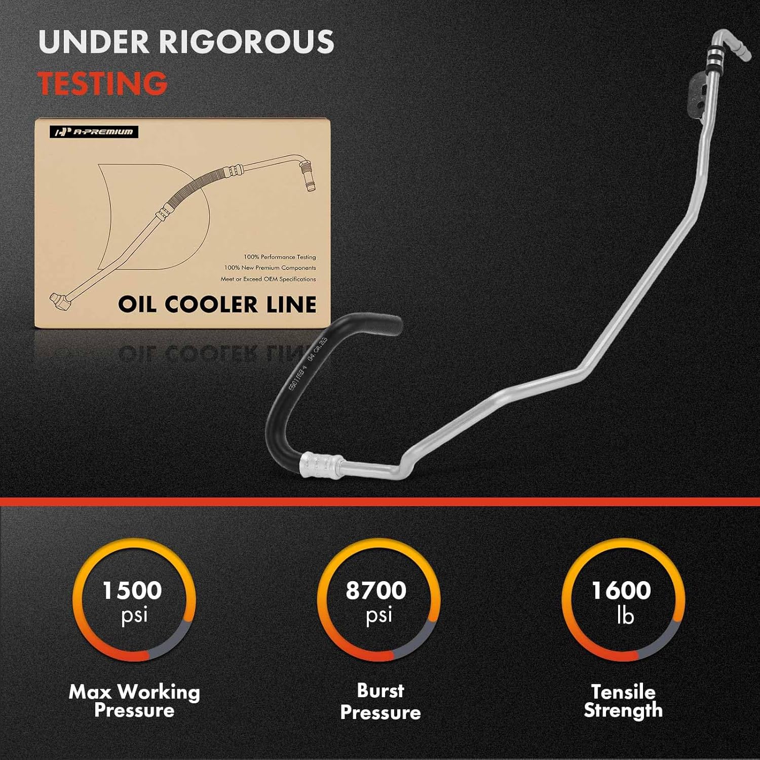A-Premium Outlet Automatic Transmission Oil Cooler Line Hose Assembly Compatible with Ford F-150 F150 2015-2020