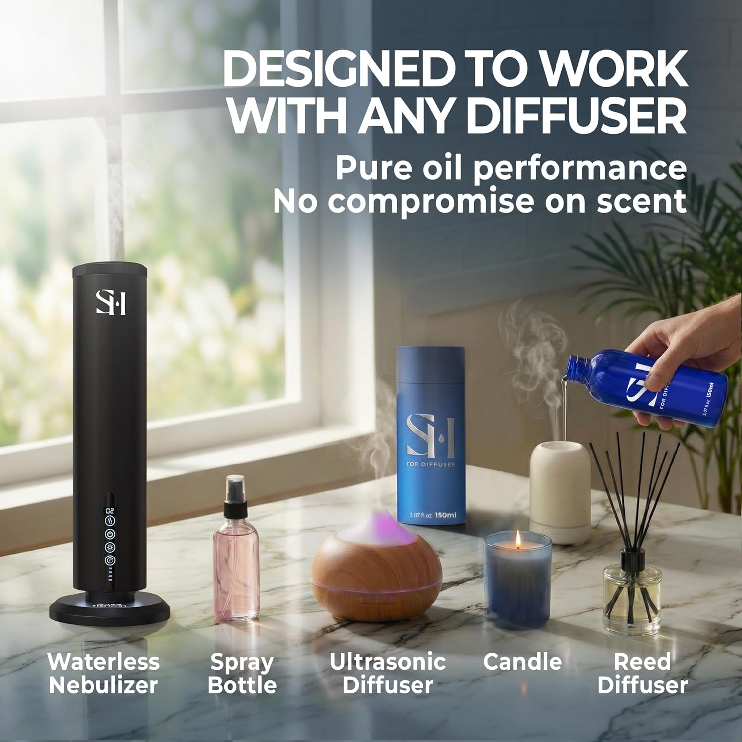 Monaco No.1008 Hotel Diffuser Oil Refill, 5.07 Fl oz | 150ml, Luxury Home Scent Fragrance Oil for Diffuser Ultrasonic and Waterless Diffuser Oil and Crafting, Long-Lasting Aroma - Image 4